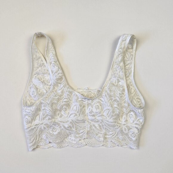 Calida Switzerland Sheer Unlined Floral Lace Bralette XS - Picture 2 of 8